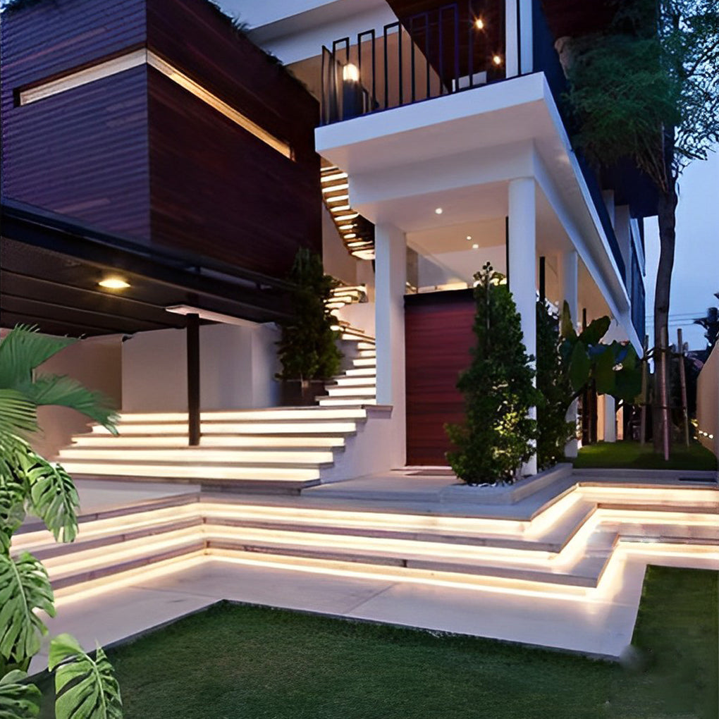Start Recessed Flat LED Silicone Outdoor Strip Lights