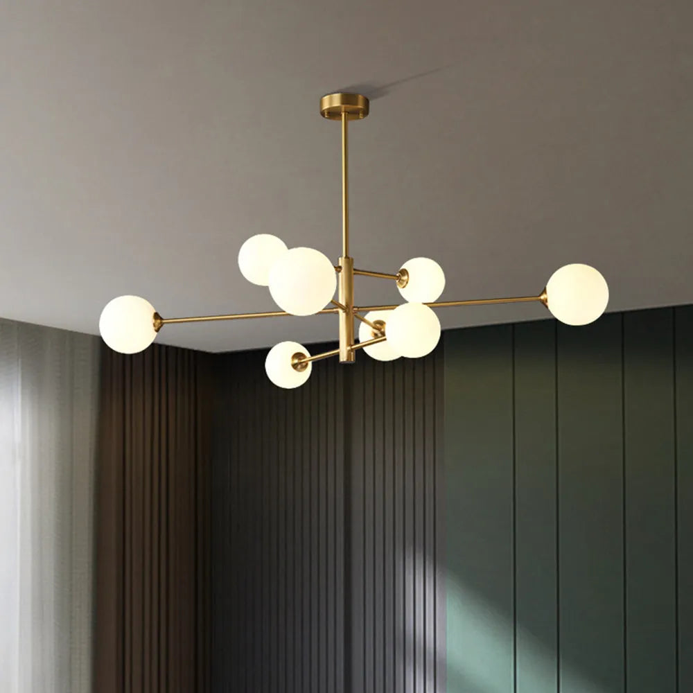 Valentina Modern Glass Shade Pendant Light, Copper/Black - Neutral Decor