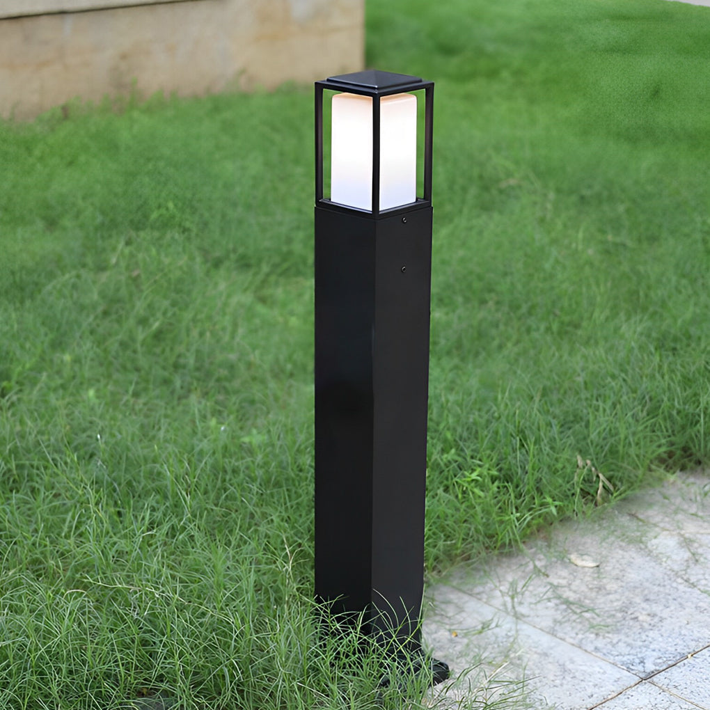 Louisa High Bollard Elegant Square Outdoor Light