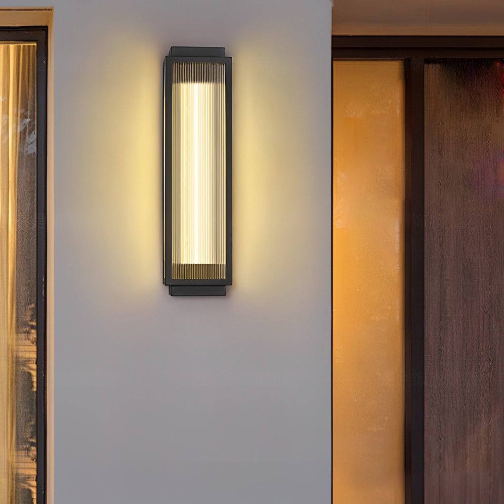 Champion Rectangular Strip Modern Outdoor Wall Lights