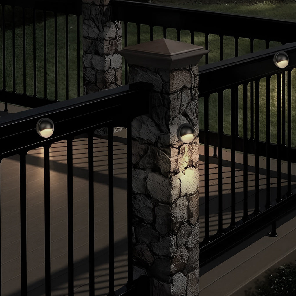 Yonda Hallf Moon LED Deck Outdoor Wall Mounted Step Lights