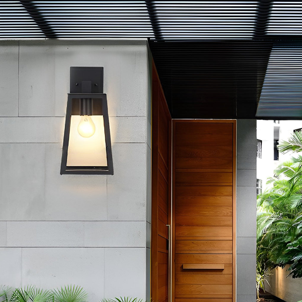 Larissa Trapezoidal LED Vintage Outdoor Wall Light