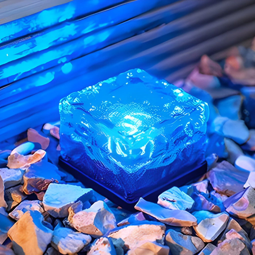 Maglene Ice Cube Colorful Modern  Crystal Outdoor Step Lights