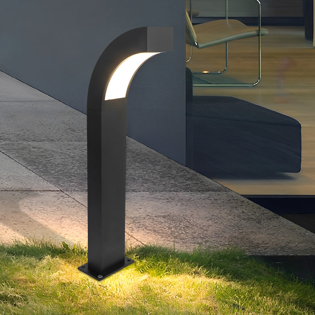 Simone Curved LED Landscape Outdoor Path Light