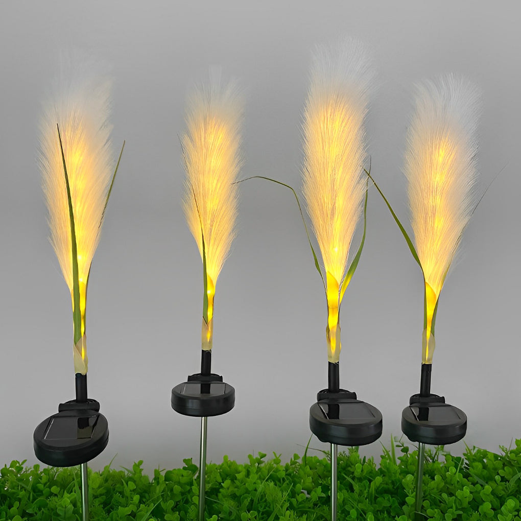 Sorrul Hairy Reed LED Solar Steel Outdoor Lawn Lamps