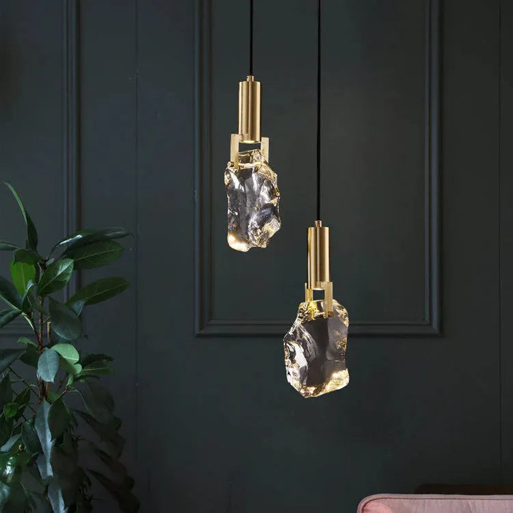 Drop Crystal Pendant Light-Neutral Decor