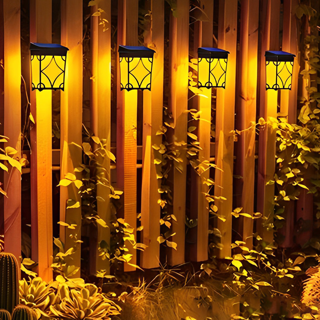 White LED RGB Intelligent Sensor ABS Outdoor Wall Lights