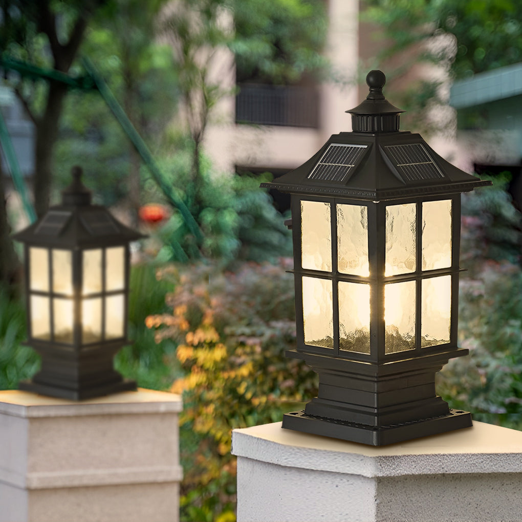 Blyth LED Modern Solar Outdoor Post Caps Light