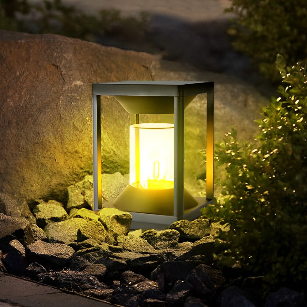 Lucas Minimalist Modern Fence Outdoor Post Lights