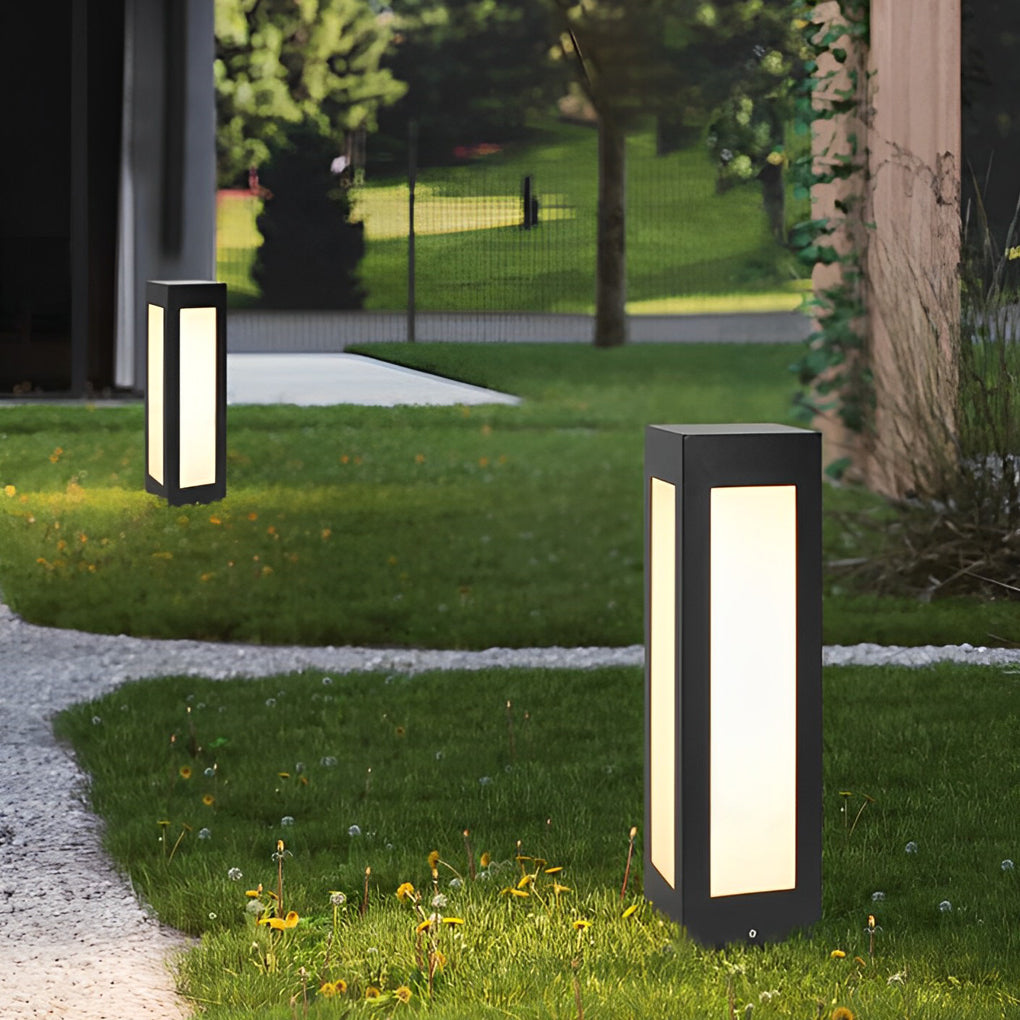 Unite Modern Automatic LED Outdoor Bollard Lights