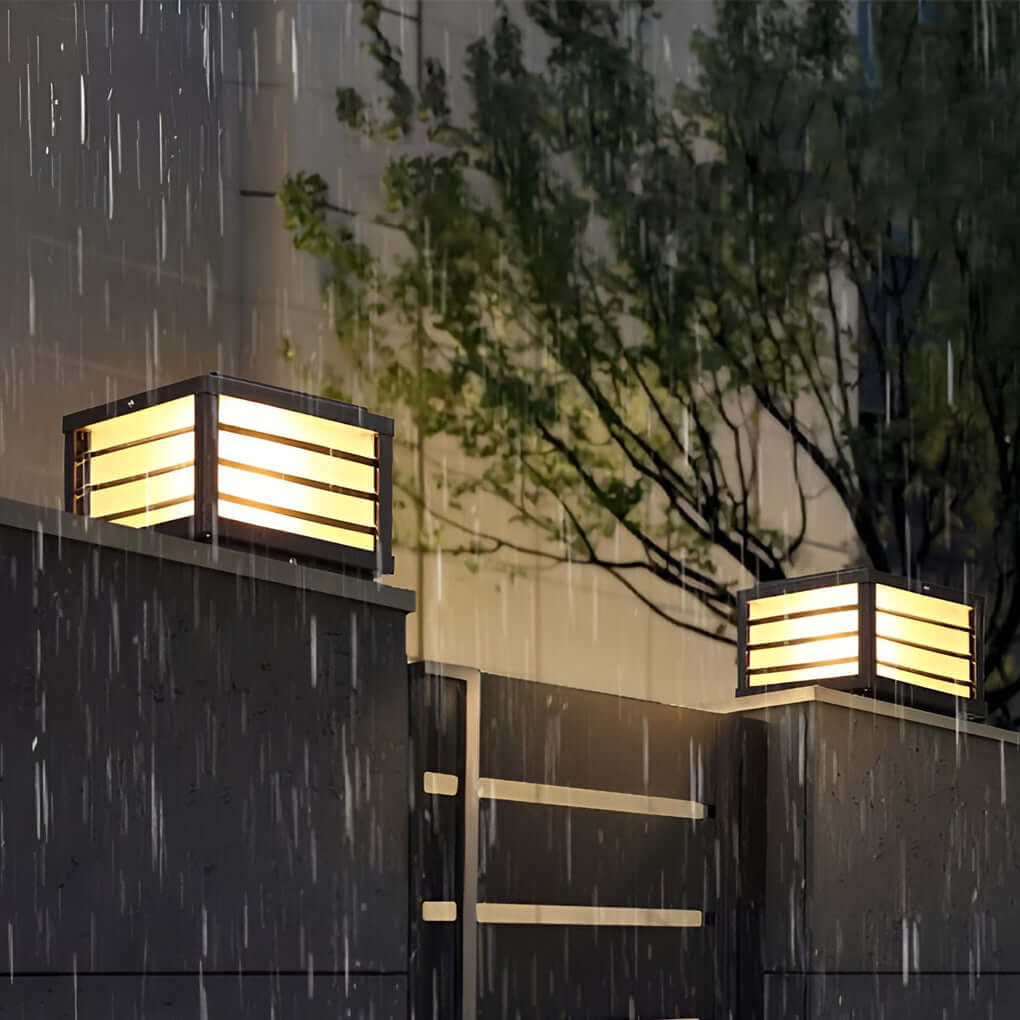 Dal Modern LED Pretty Outdoor Fence Cap Post Light