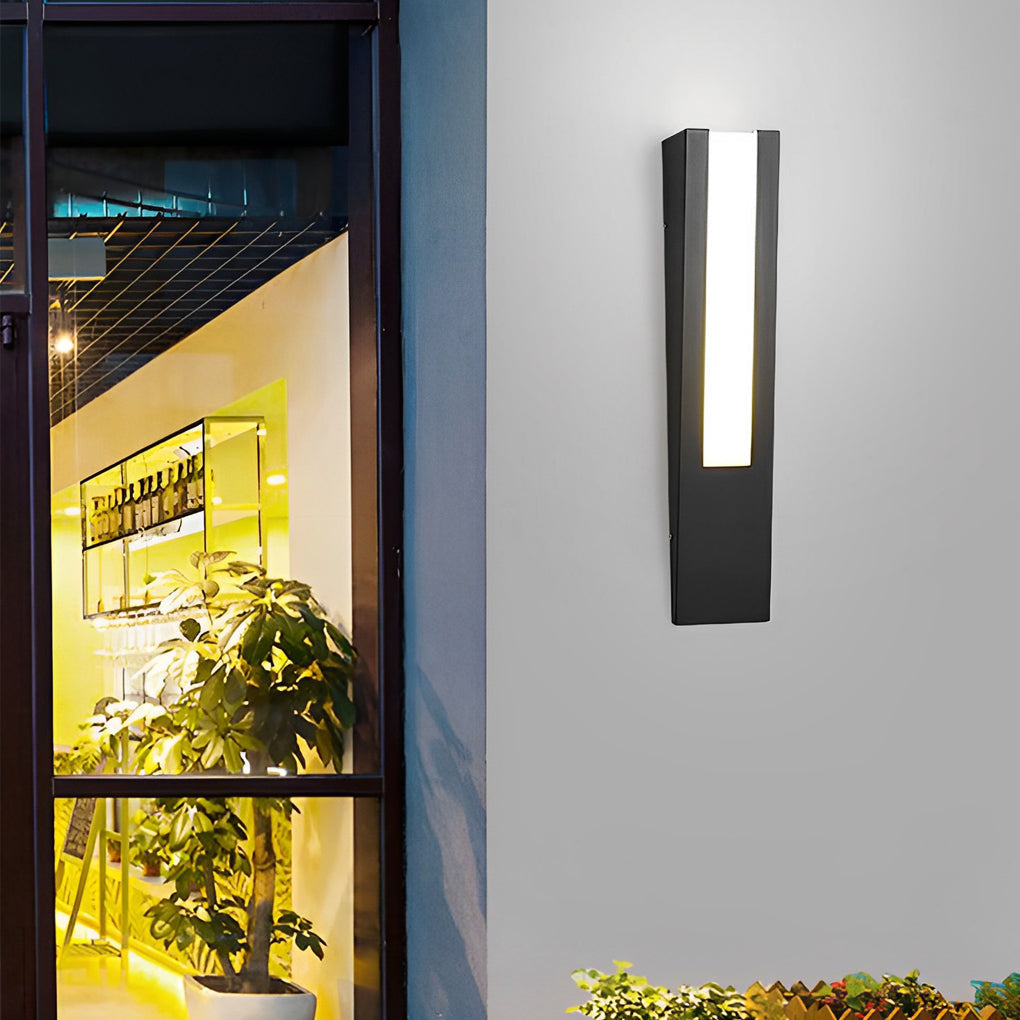 Opal Minimalist LED Modern Steel Outdoor Wall Lamp