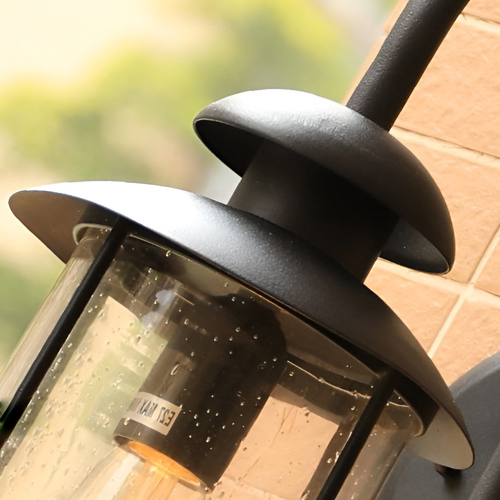 Healthy Creative LED Modern Glass Outdoor Wall Sconce Light