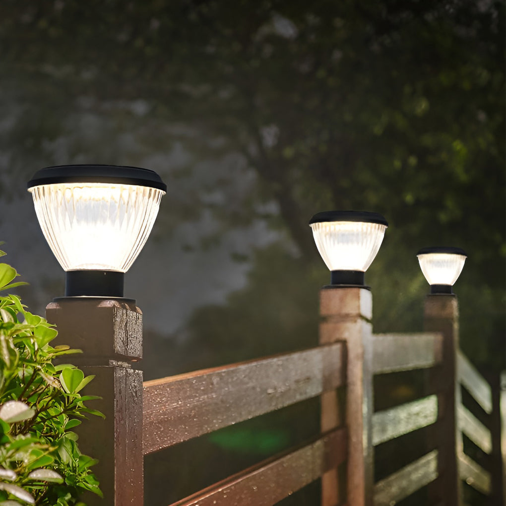Plans Round LED Modern Outdoor Post Caps Pillar Light