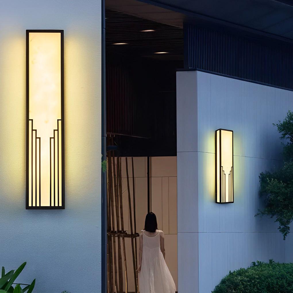 Gertrude Strip LED Modern Resin Outdoor Wall Light
