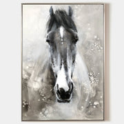 Black Abstract Horse Art ANH07 - Neutralighting