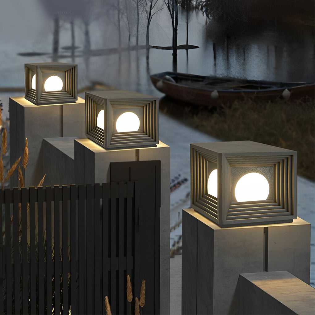 Church Square Creative LED Modern Outdoor Post Lights