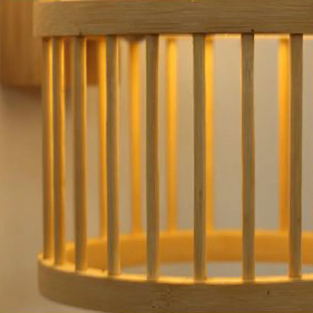 Ritta Wall Lamp Rustic, Muto Rattan Weaving LED, Hallway Wall Sconce - Neutral Decor