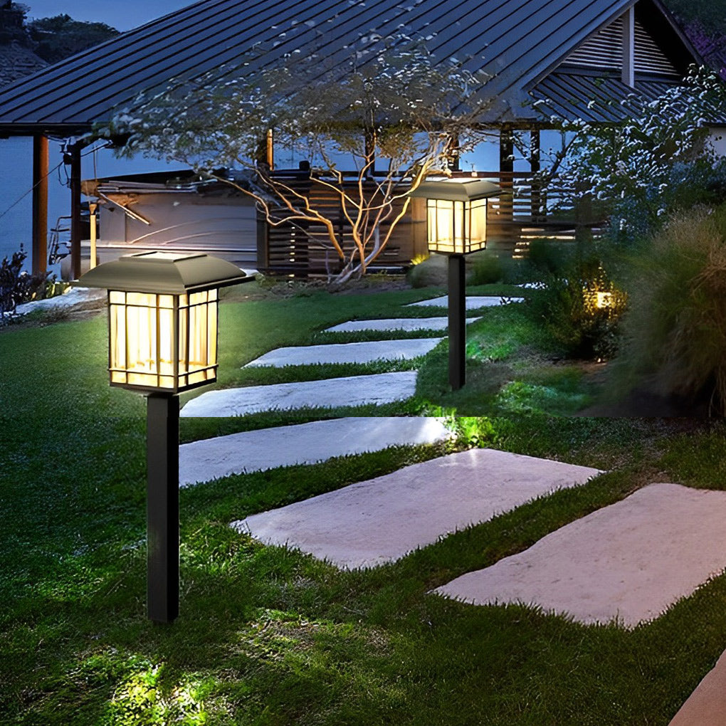 Ridley Vintage-Modern Square ABS Outdoor Lawn Lights