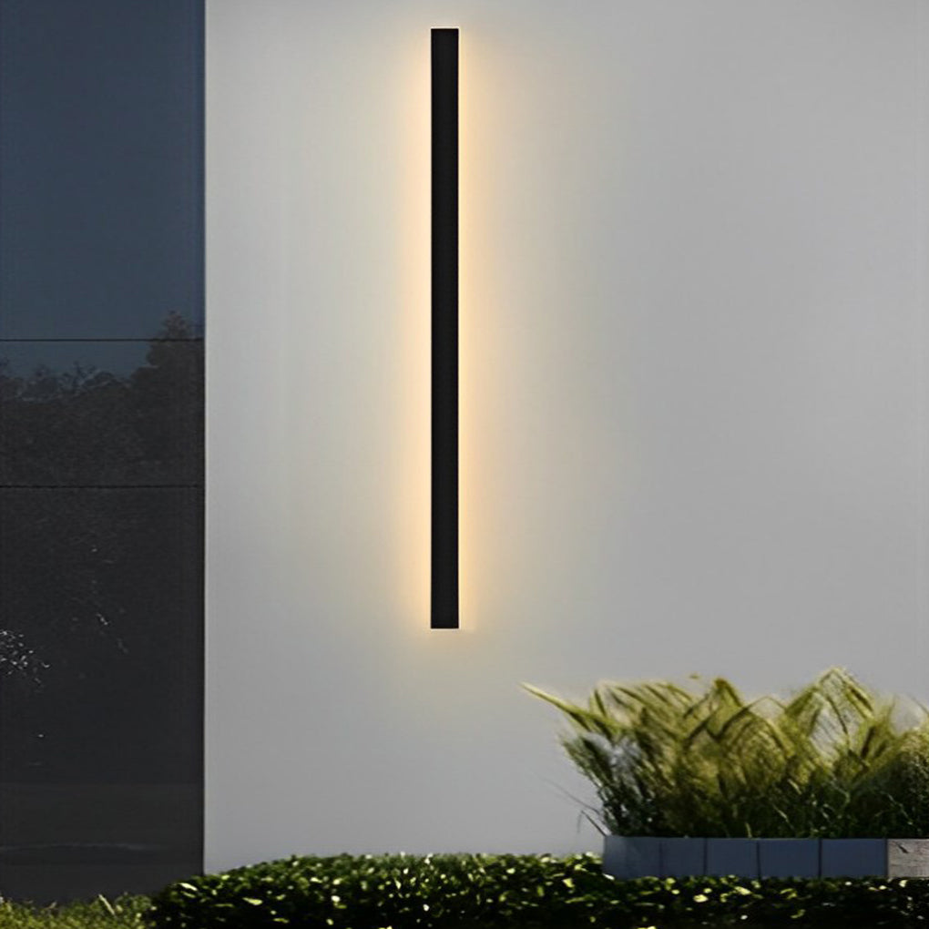 Forest Minimalist Long Linear LED Outdoor Wall Sconce