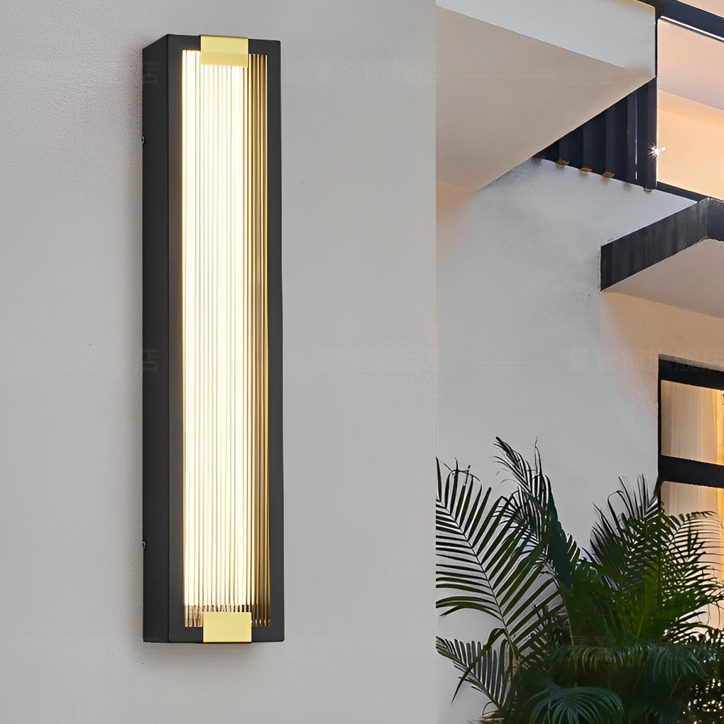 Juie Rectangular LED Modern Outdoor Porch Lights