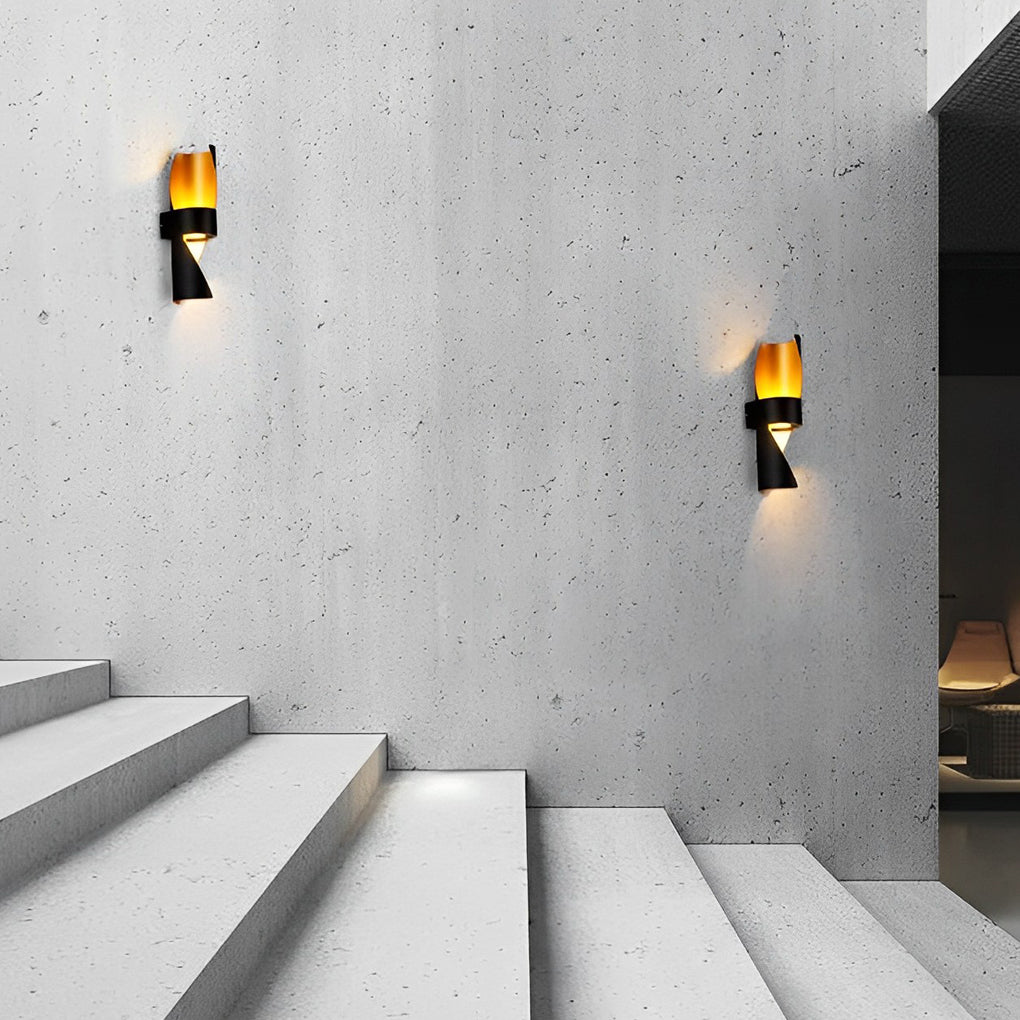 Wever Spiral Outdoor Wall Mounted Light