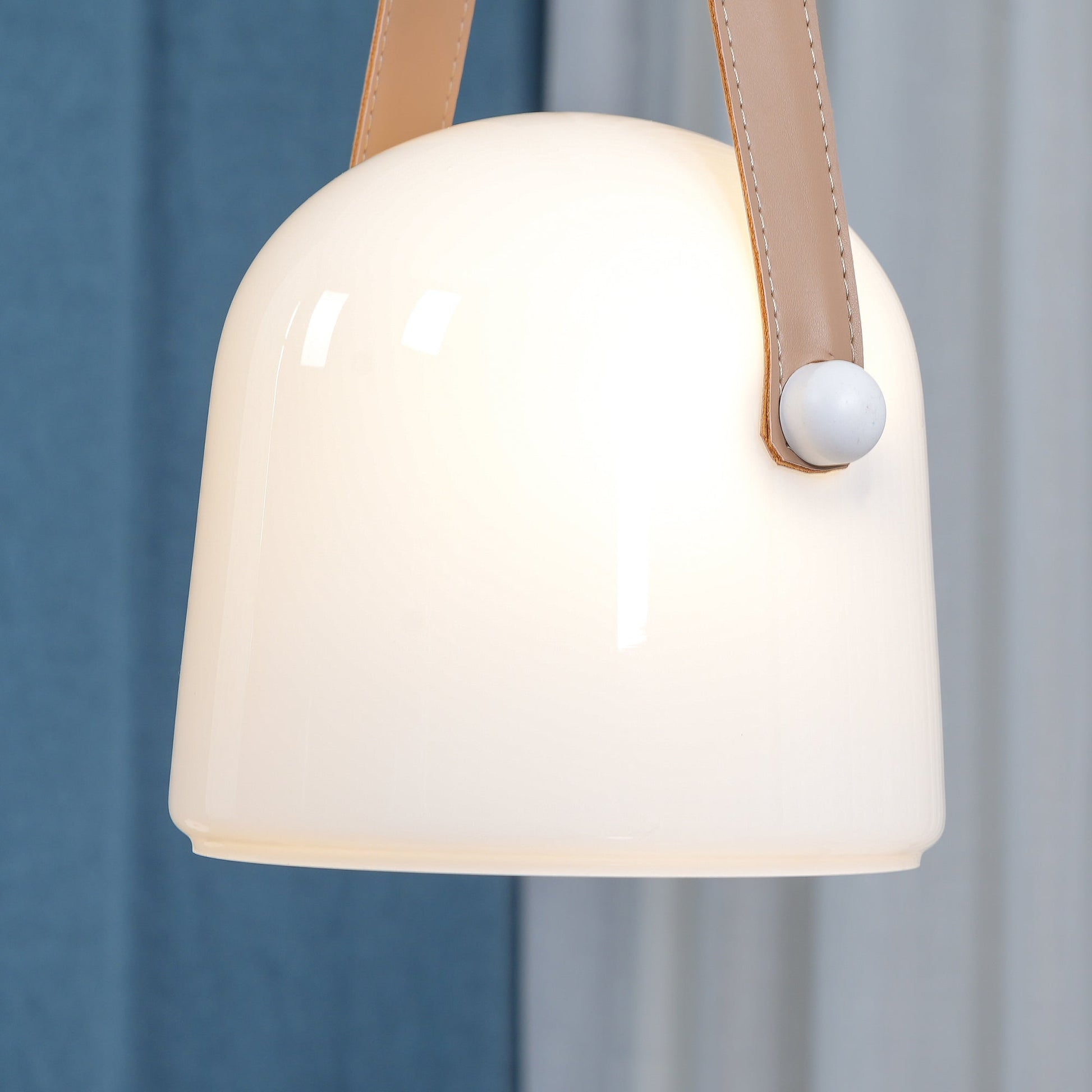 Averisce Leather Industrial Pendant Light-Neutral Decor