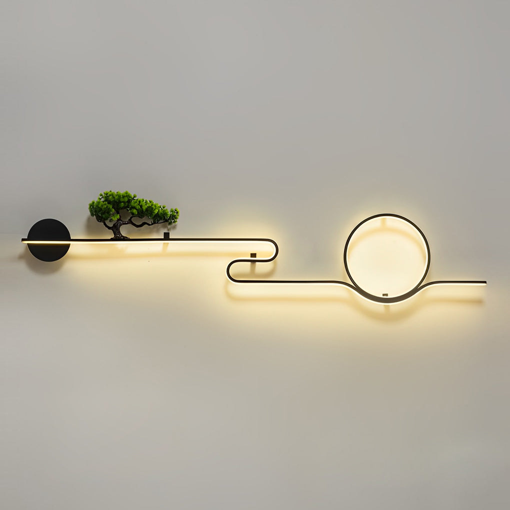 Gwendolyn Moon Tree Scenery LED Retro Outdoor Wall Lights