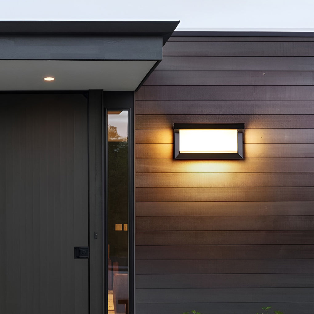 Luke Rectangle Control Induction Modern Outdoor Sconces