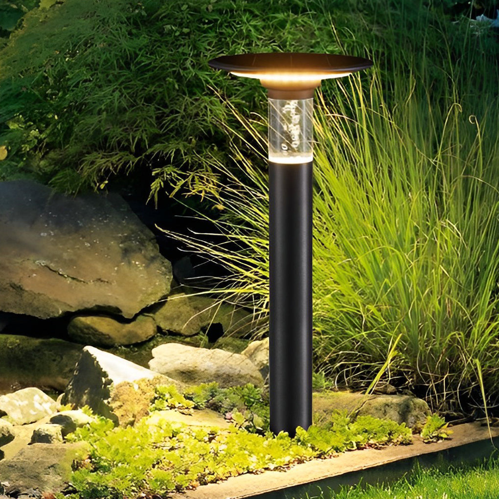 Nancy Solar Round Top Disk Down Path Lighting