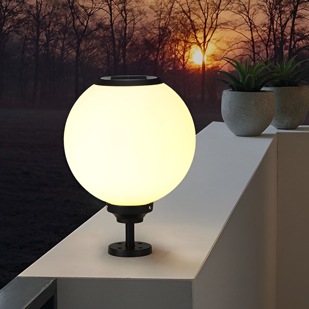 Hael Ball Three Step LED Outdoor Post Caps Pillar Light