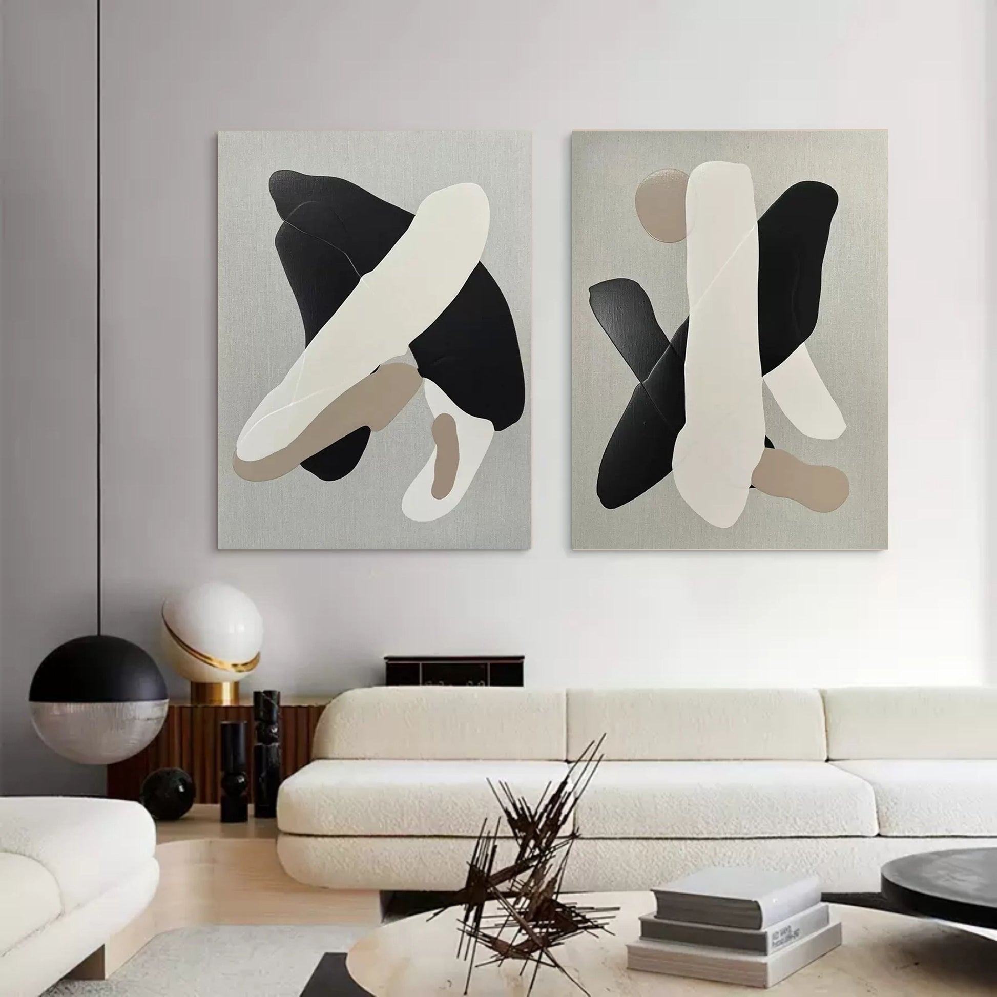 Abstract Painting Set Of 2 SP072 - Neutralighting