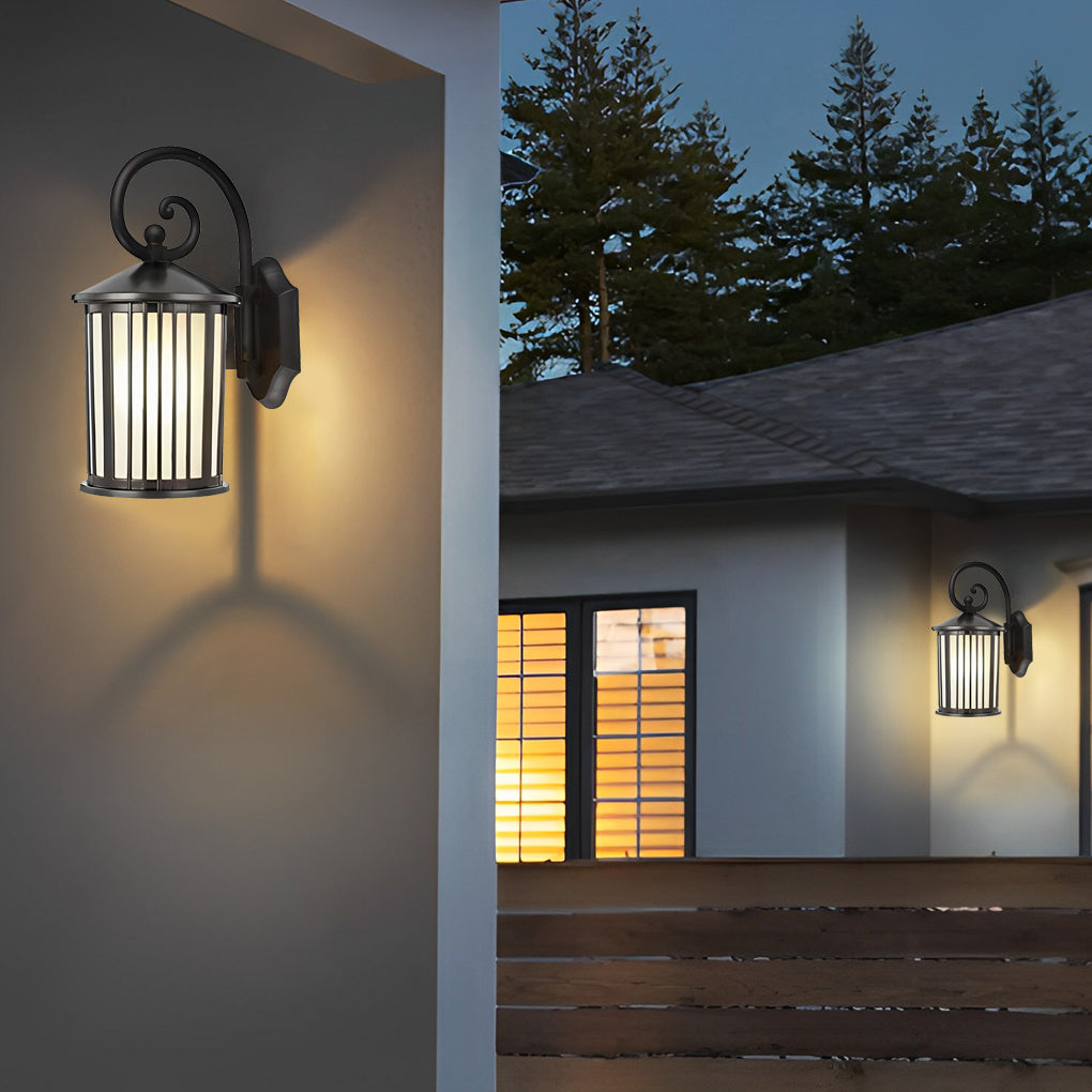 Joseph Striped Retro Outdoor Wall Lights