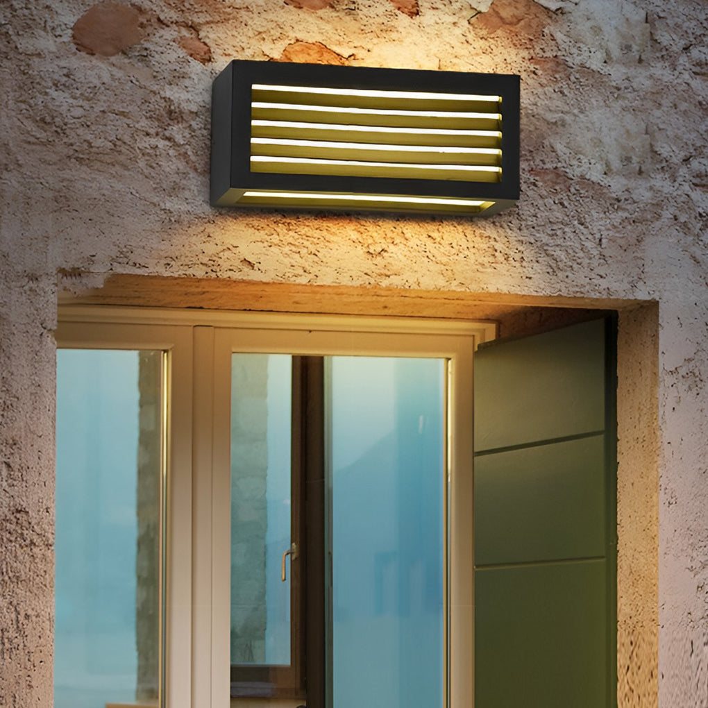 Trina Rectangle Modern Outdoor Wall Sconces