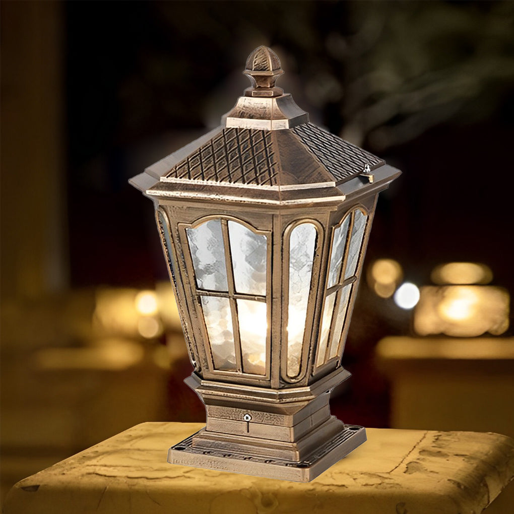 Alison Retro Pavilion LED Outdoor Fence Post Lights