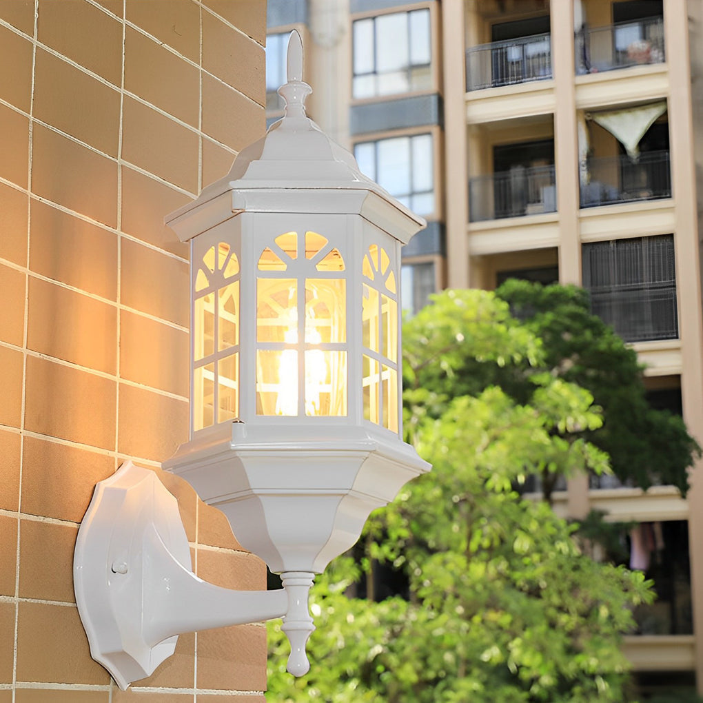 Wilette Classic LED European Glass Outdoor Wall Lamp