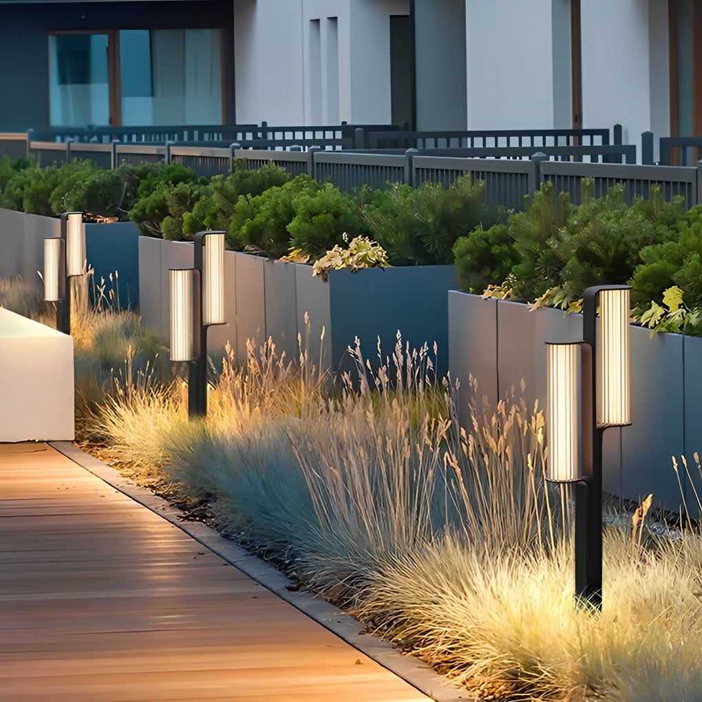 Lucana Cylinder LED Outdoor Pathway Lamp