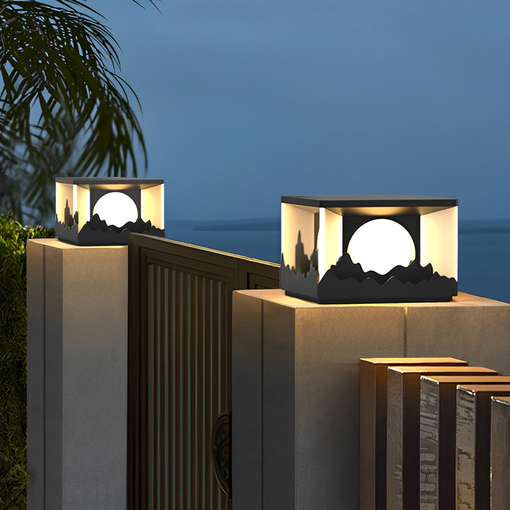 Megan Scenery Design LED Outdoor Fence Post Lights