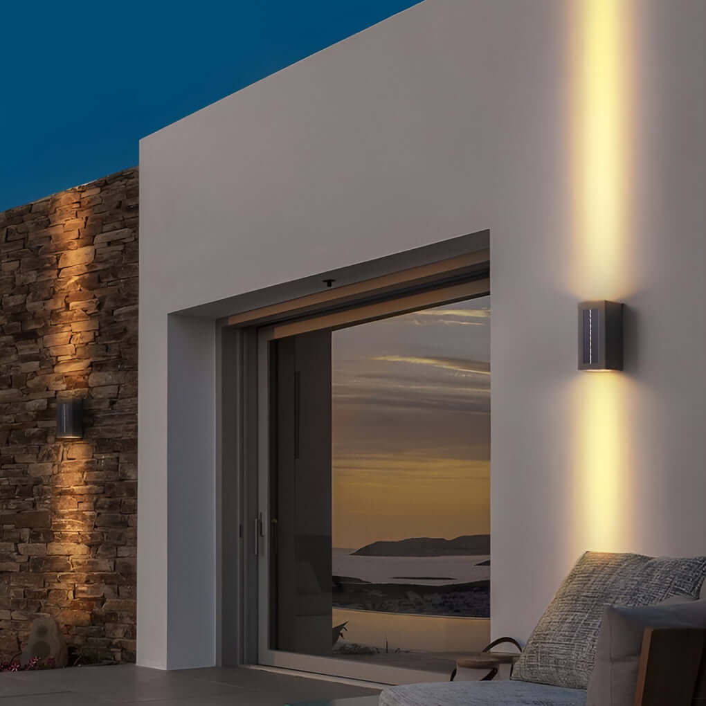 Ivar Rectangular LED Modern Steel Outdoor Wall Sconce Light