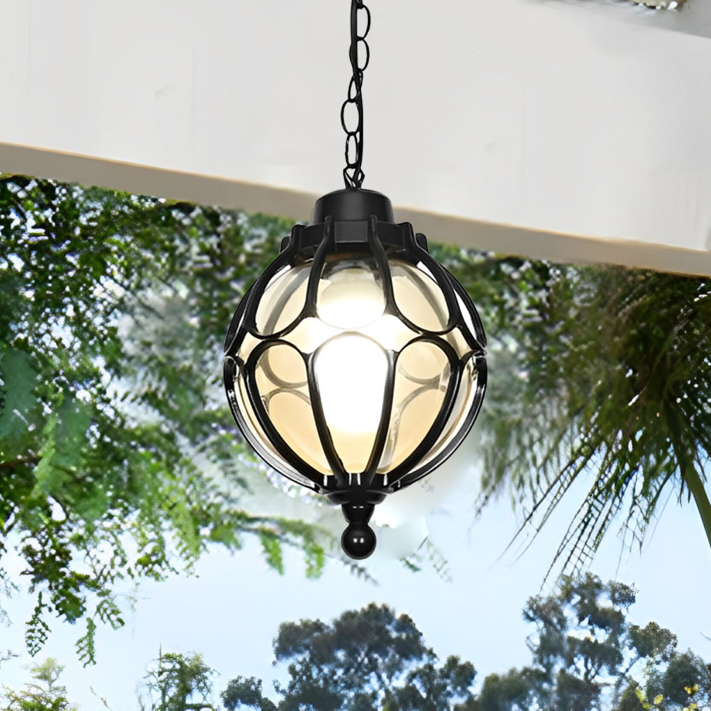Dominic Ball American Glass Outdoor Chandelier Light