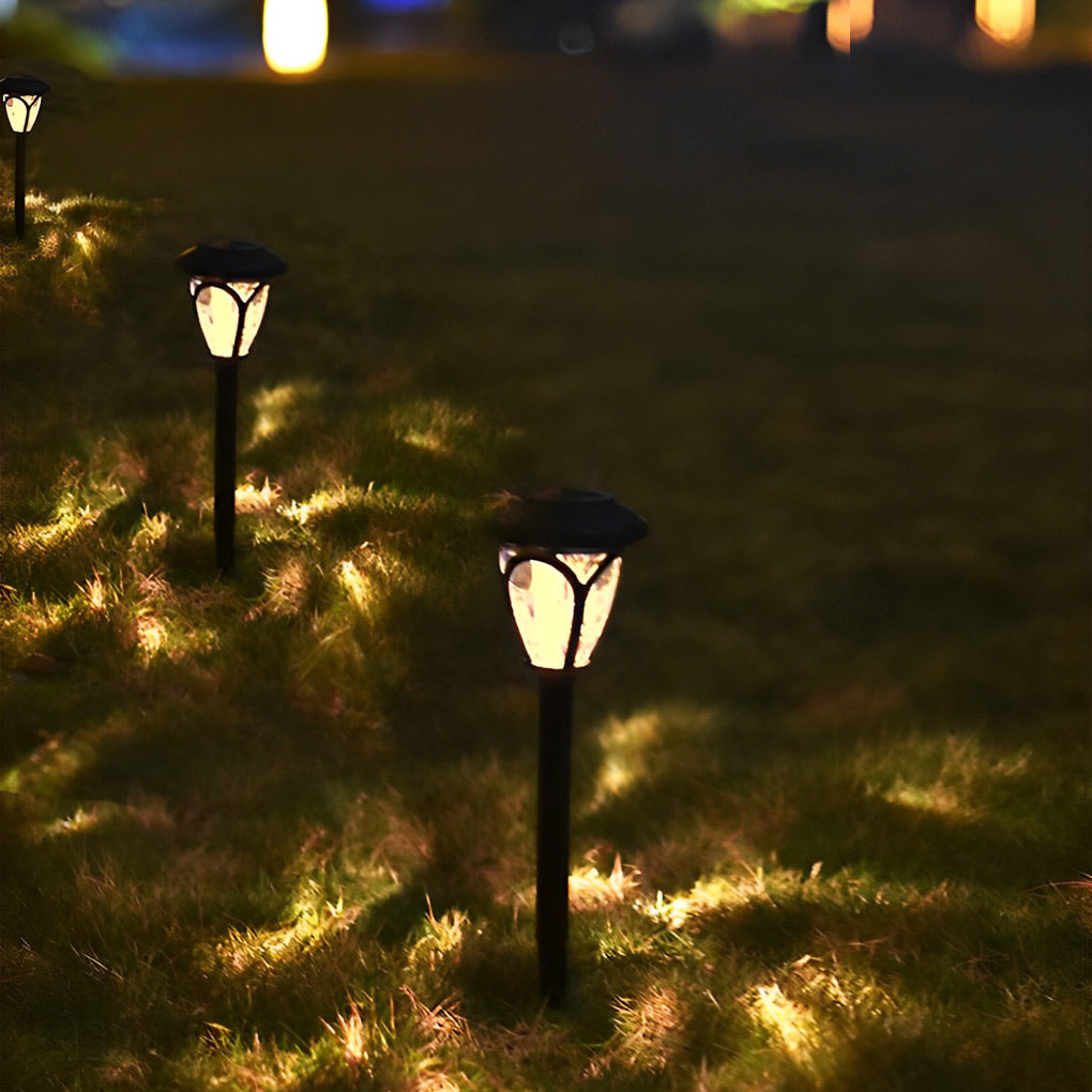 Royce LED Lawn Opaque Lampshade Glass Outdoor Lamps