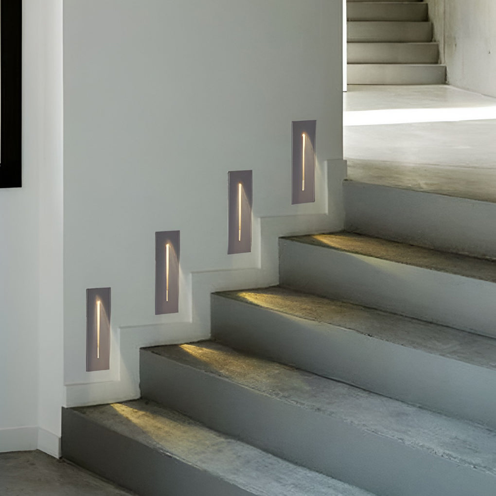 Kingly Industrial Rectangle Stair Outdoor Wall Lights