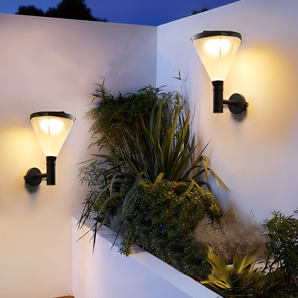 Joye Geometric LED Modern Plug in Outdoor Wall Lamp