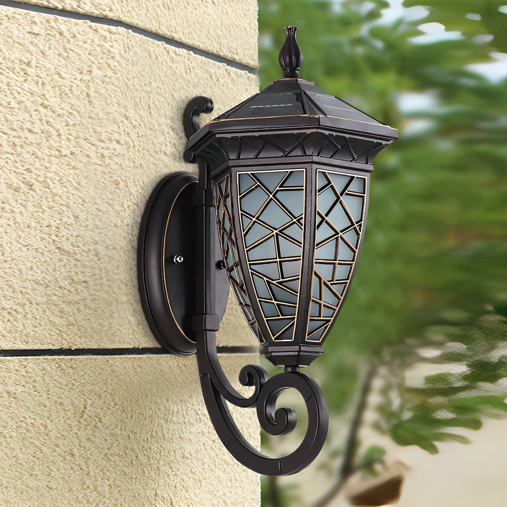 Bond Retro Pattern American Style Outdoor Wall Lamp
