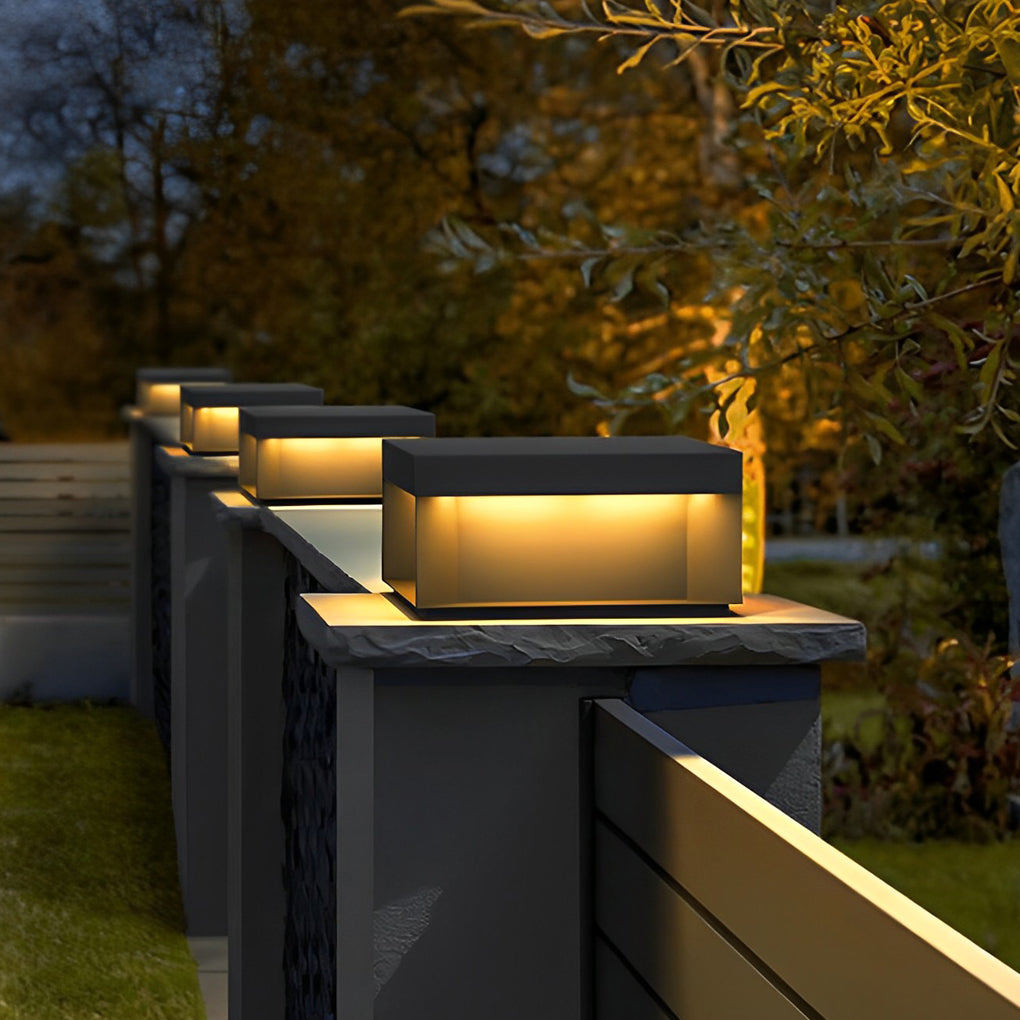 Dora Classic Square LED Steel Outdoor Post Light