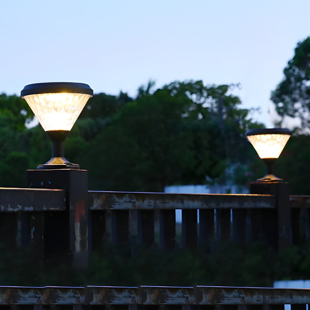 Sparrow Colorful Gradient Modern Outdoor Fence Post Lights