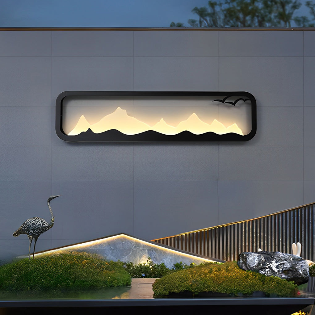 Geneva Rectangular Scenery Outdoor Wall Lamp