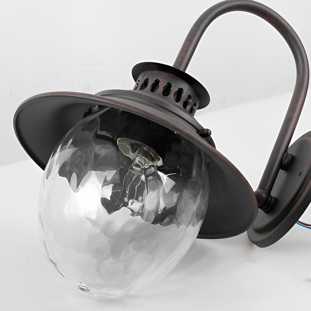 Quenby Creative LED Modern Glass Outdoor Wall Lamp
