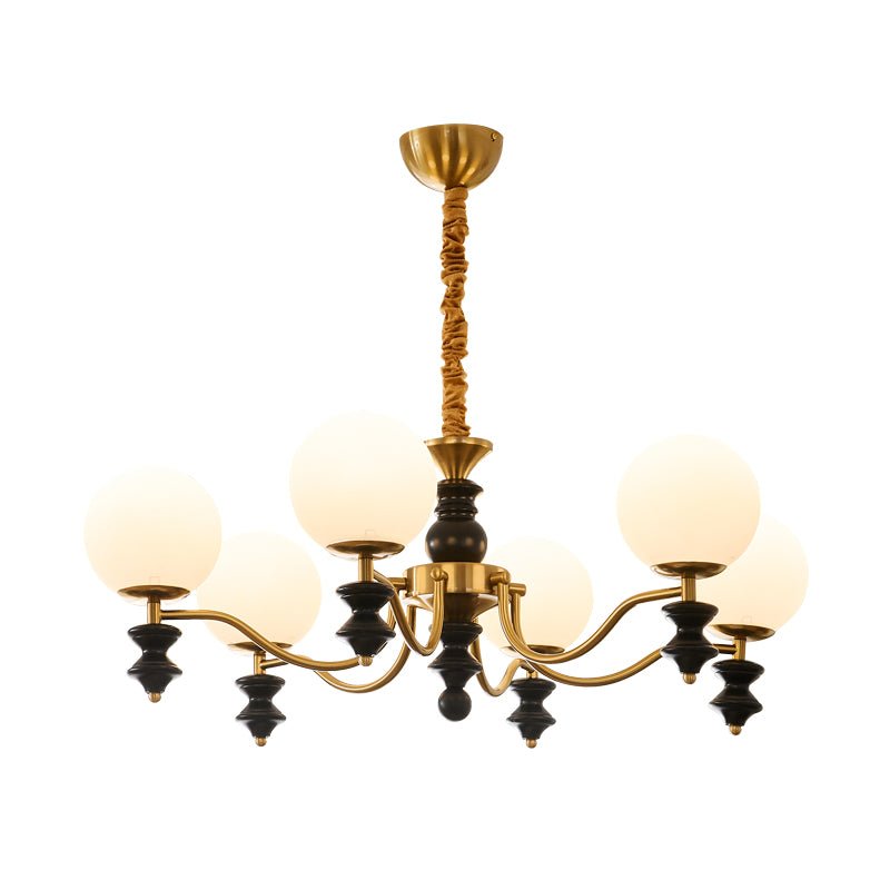 Ordore Traditional Elegance Vintage Wood Chandelier-Neutral Decor