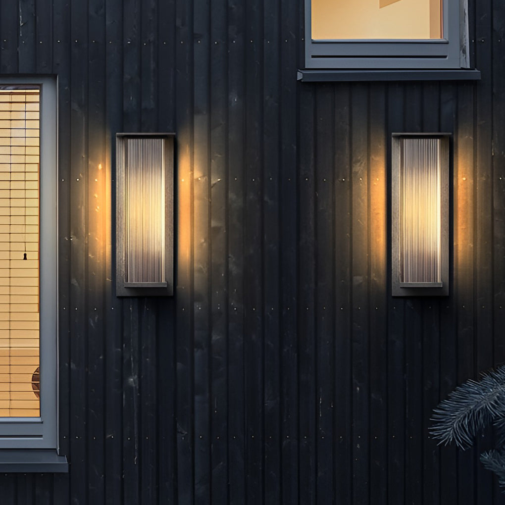 Holl Rectangular Modern Outdoor Wall Sconces Light